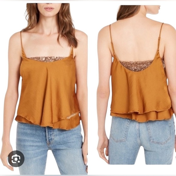 Tops - Free people. Women's Mustard Spaghetti Strap Top